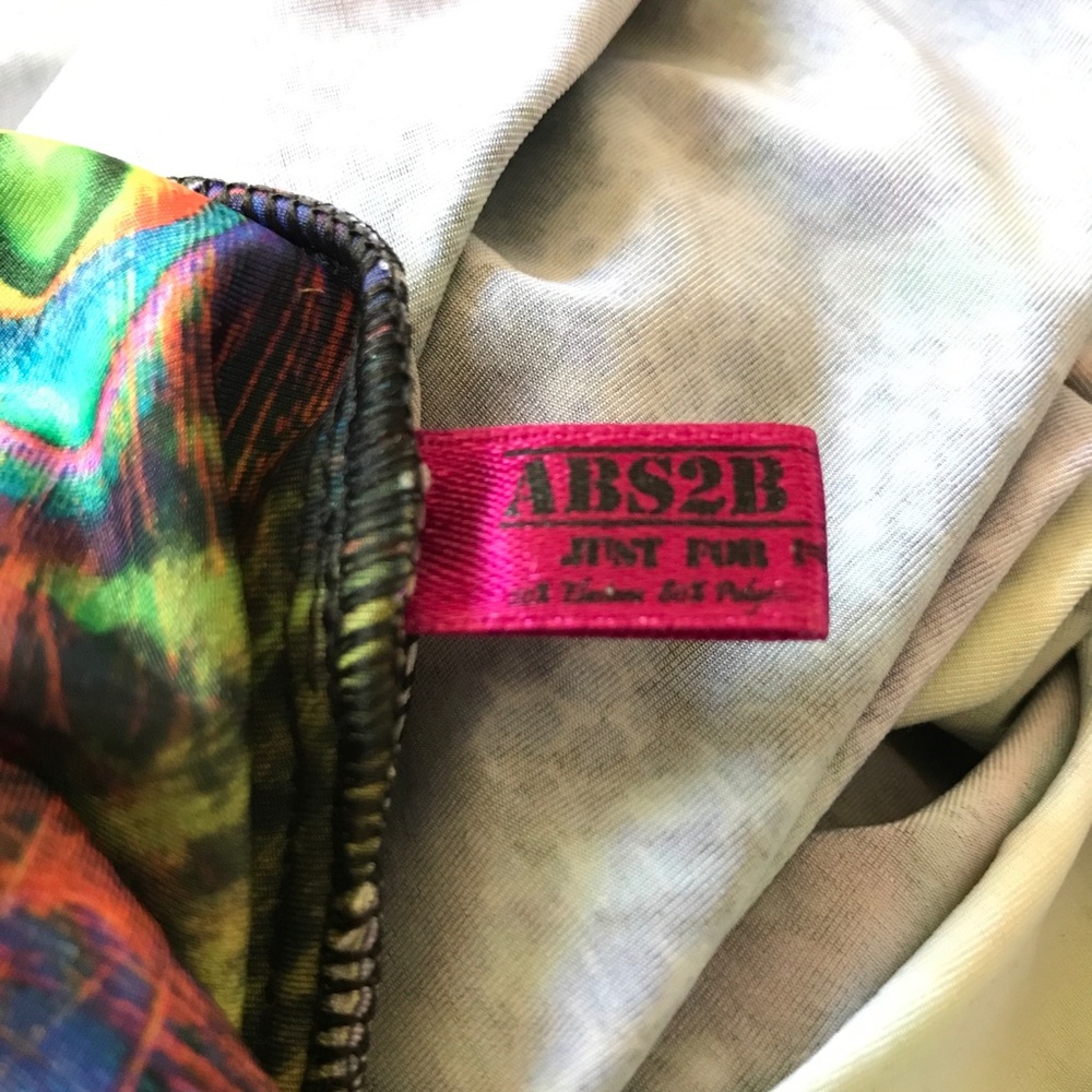 Abs2b Multicolor Neon Peacock Leggings - Picture 10 of 10